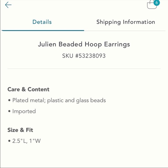 New! Anthro Julien Hoop Earrings - Picture 3 of 6